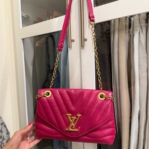 Louis Vuitton Fuchsia Quilted Shoulder Bag